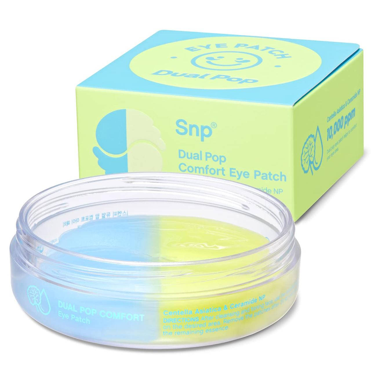 

Гидрогелевые патчи с центеллой и керамидами SNP Dual Pop Comfort Eye Patch