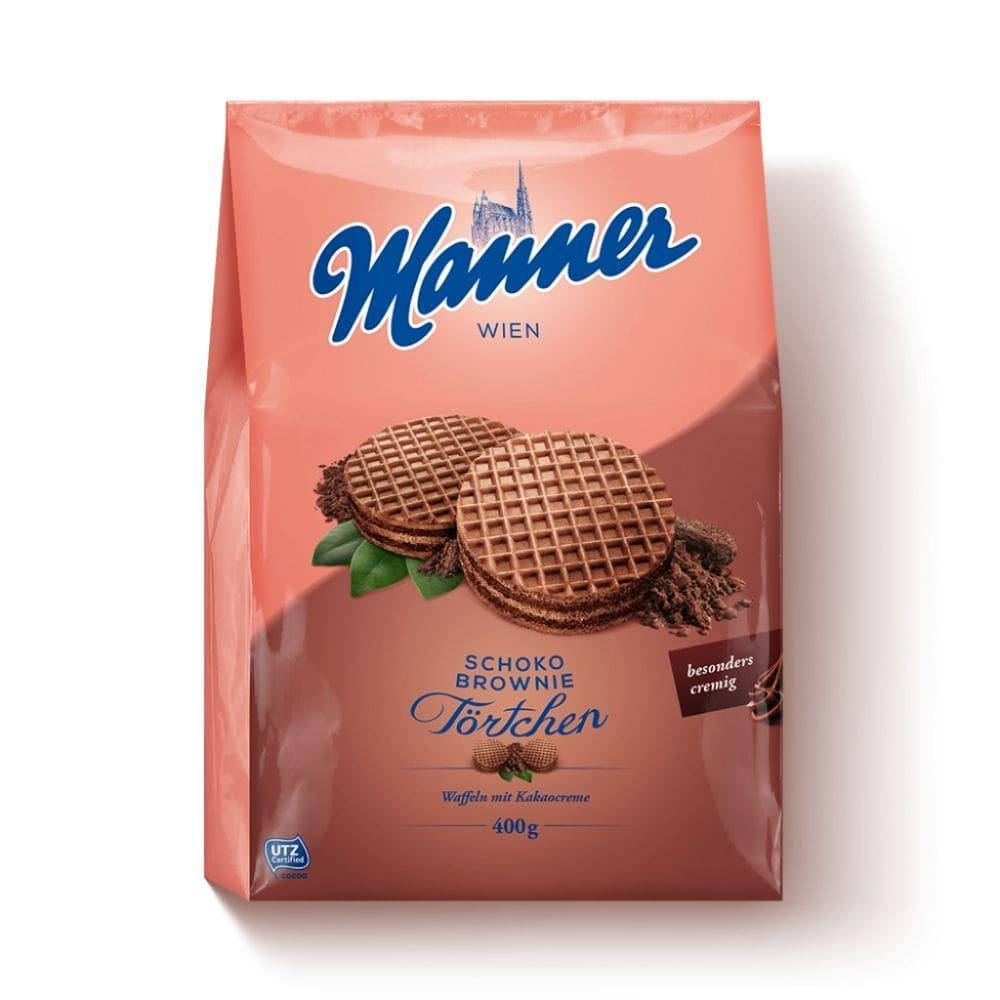 

Вафли Manner Choco Brownie 400 g