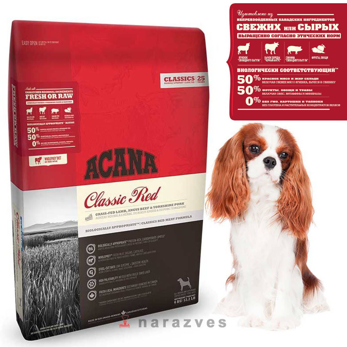 

Сухой корм Acana Classic Red на развес
