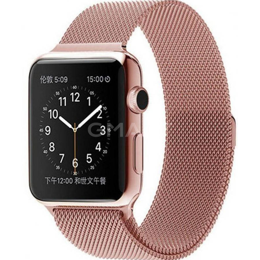 

Ремешок металлический Milanese Loop (magnetic) для Apple Watch 38/40mm розовый