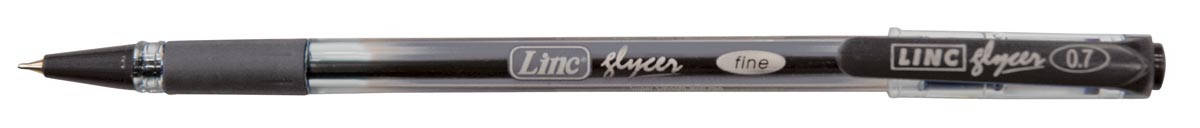 

Ручка шар/масл. "Glyser" чорна 0,7мм "Linc"