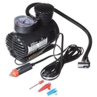 

Компрессор автомобильный насос SmartUS для подкачки шин Air Pomp автонасос, манометр DC-12V / 250 PSI