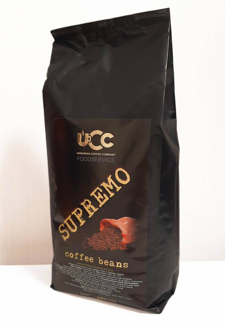 

Кофе в зёрнах UCC Supermo(Супремо) 1000г 60/40