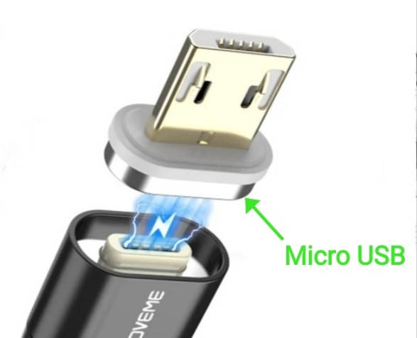 

Коннектор для магнитного USB кабеля: Micro USB., Белый