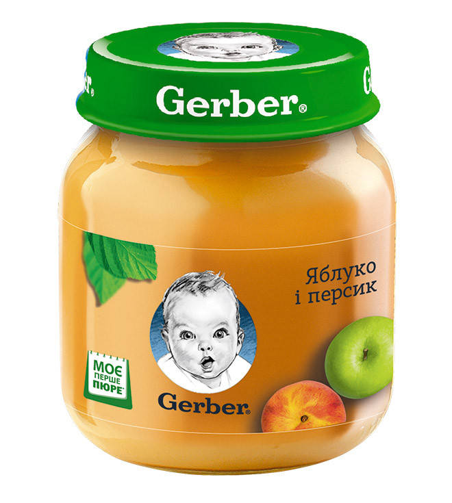 

Пюре GERBER "Яблоко и персик", 130г