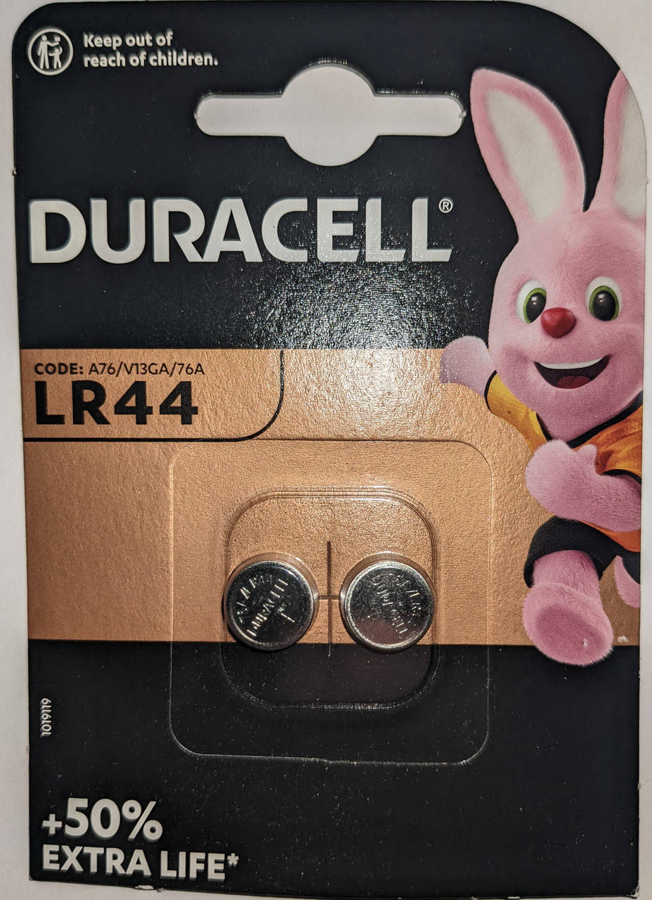 

Батарейка Duracell LR44 цена за одну батарейку