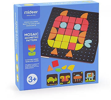 

Мозаїка "Геометричні фігури" Mideer Мозаика, Разные цвета