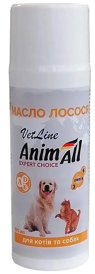 

AnimAll масло лосося для собак и кошек 100 мл
