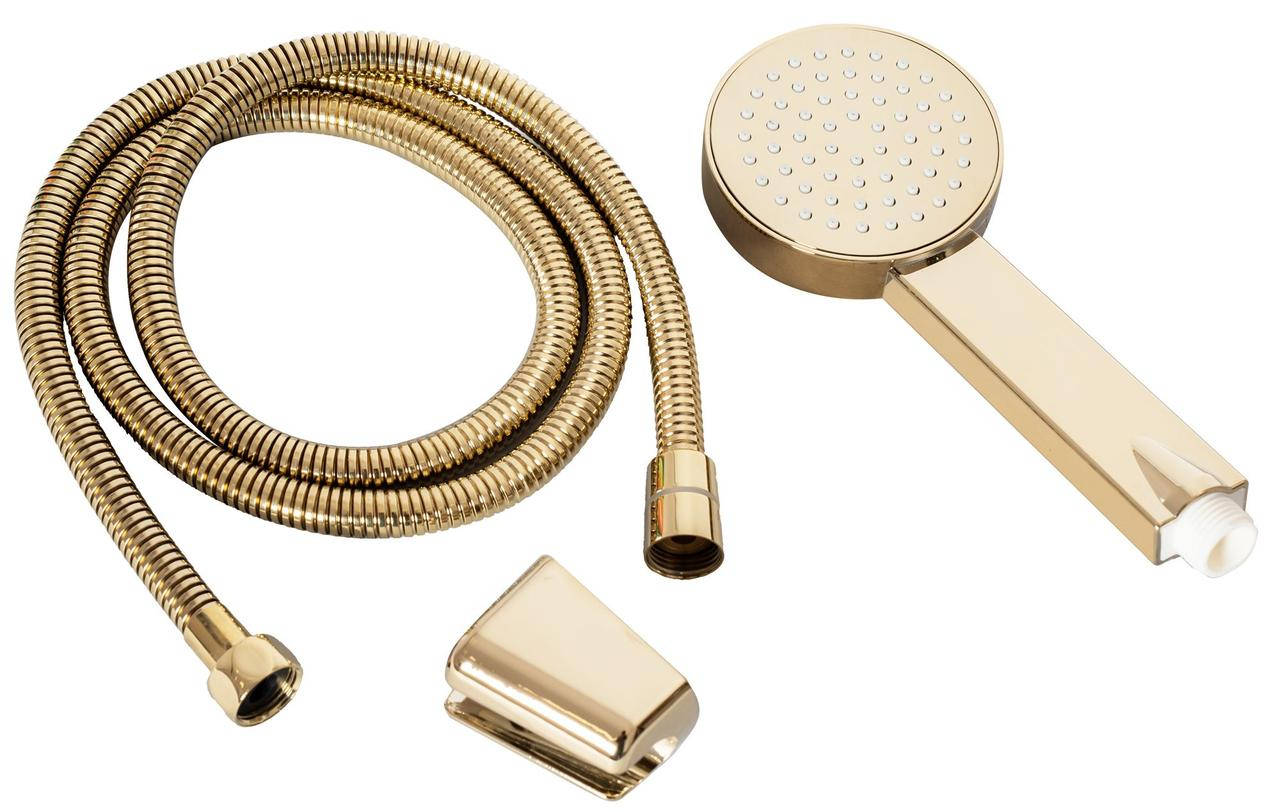 

Душевая лейка Rea Gold + шланг + держатель золото