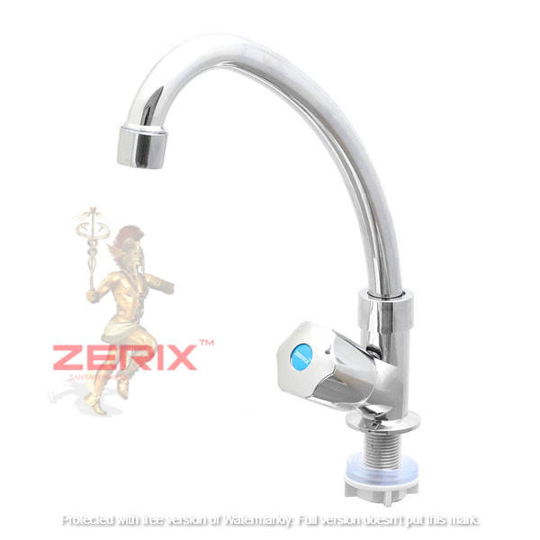 

Кран на одну воду однокран ZERIX MONO 014