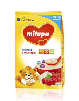 

Каша Milupa (Милупа) молочная рисовая с малиной для детей от 5-ти месяцев 210гр