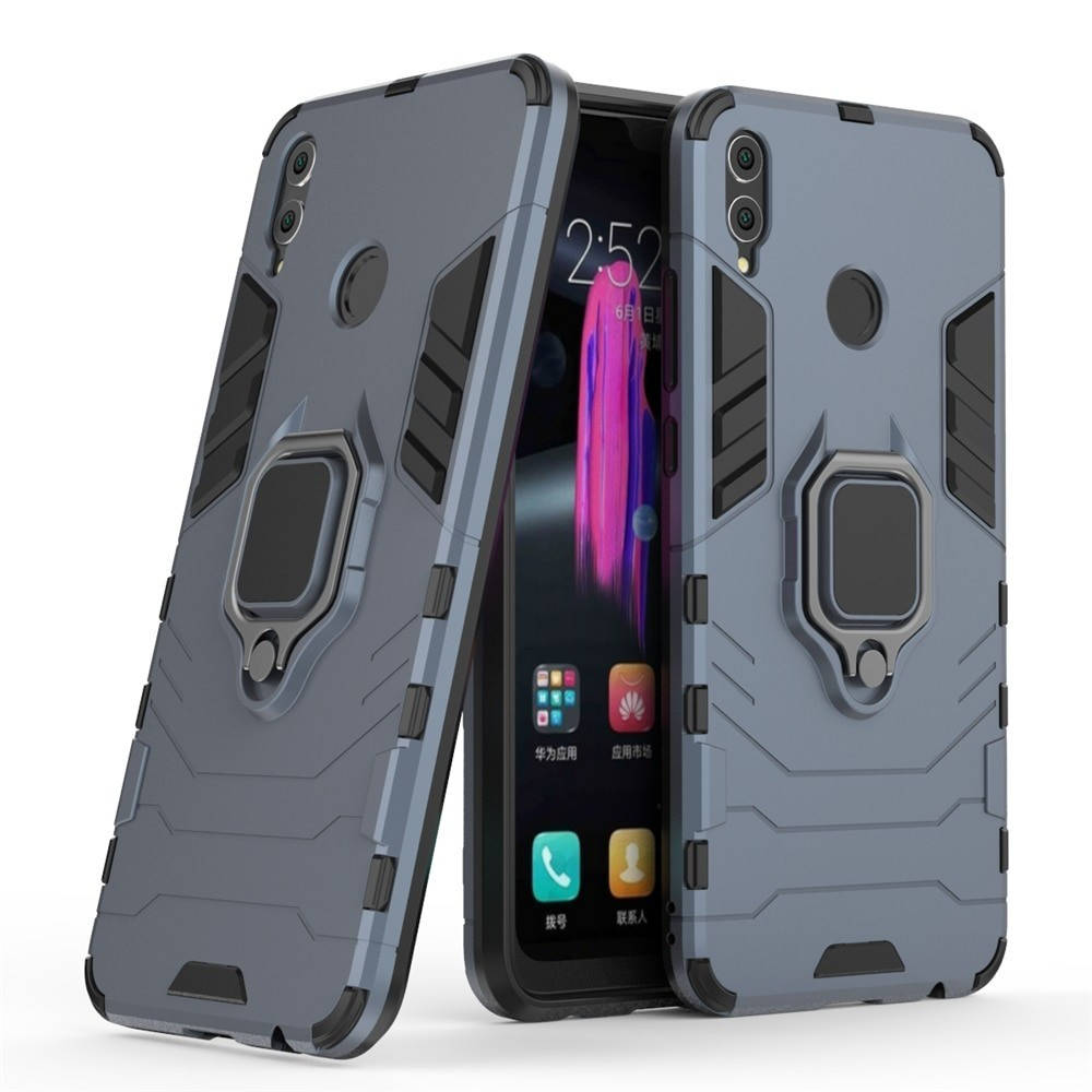 

Противоударный чехол Honor 8X (подставка кольцо) Графитовый