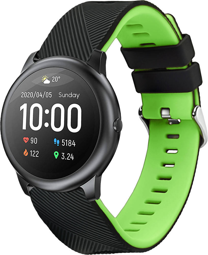 

Ремешок Luminic для Haylou Smart Watch Solar LS05 Черно-зеленый