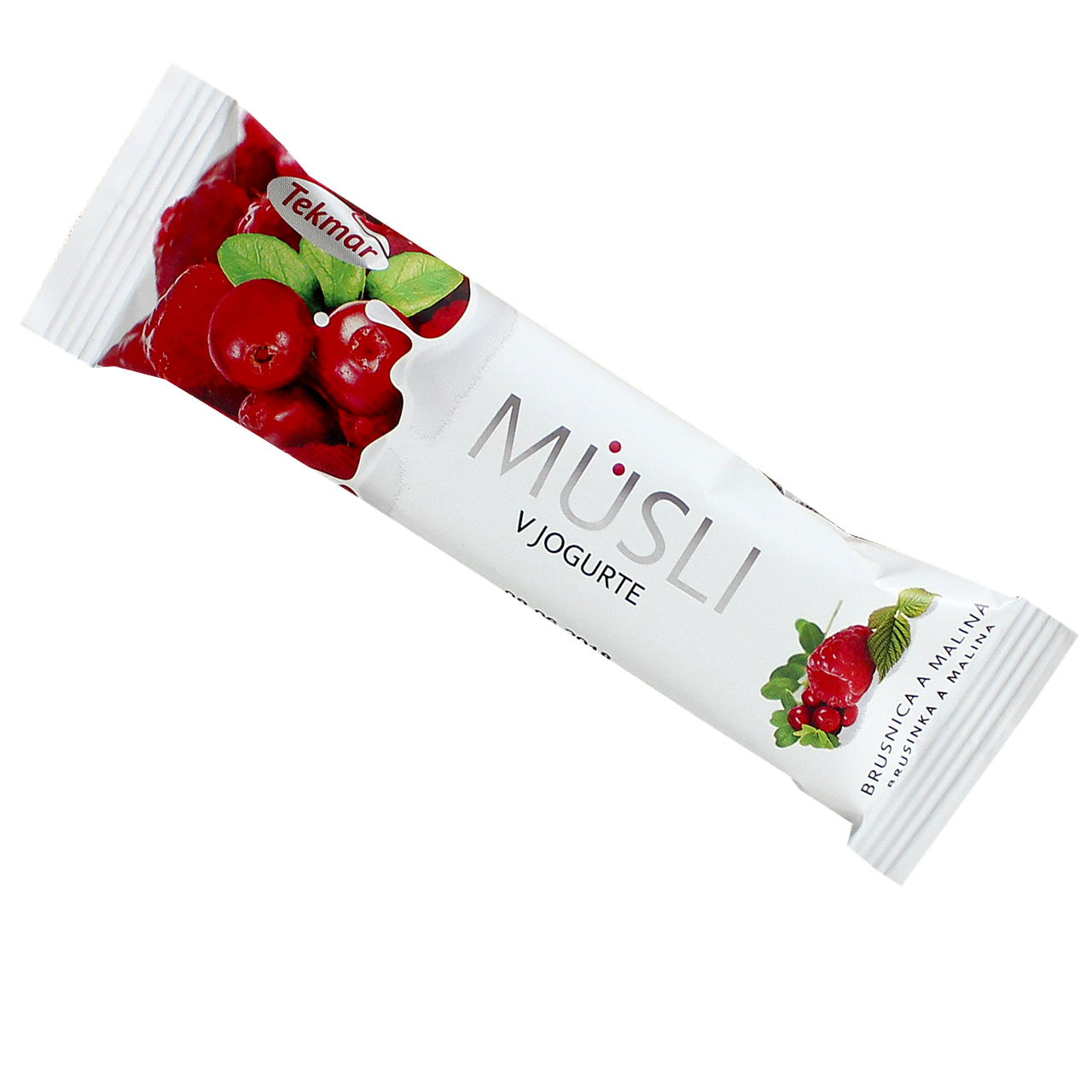 

Батончик мюсли TEKMAR в йогурте Брусника и малина , 30г, 32шт/уп 1ящ/6уп