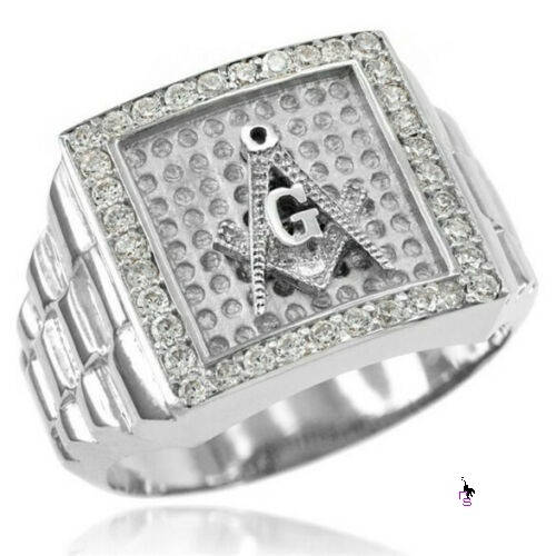 

Роскошный мужской перстень с символикой массонов