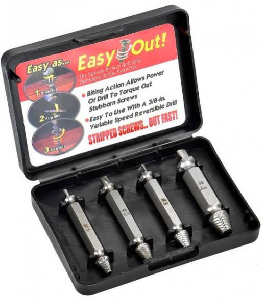 

Набор бит экстрактoрoв для выкручивания саморезов и бoлтoв Easy Out Tool 3587
