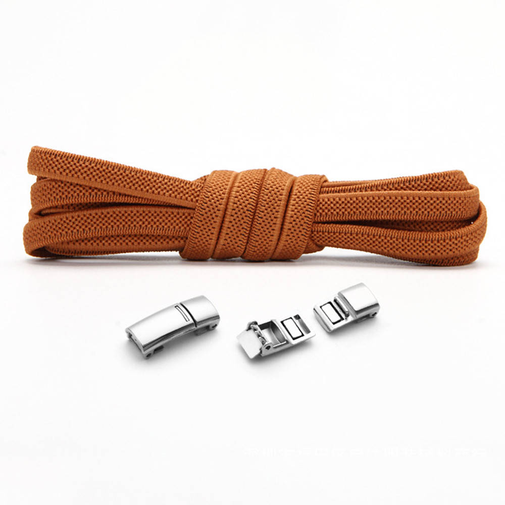 

Эластичные шнурки с магнитными защелками без завязок 1м коричневый