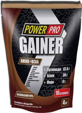 

Гейнер Power Pro Gainer 30% бразильский орех 4 кг