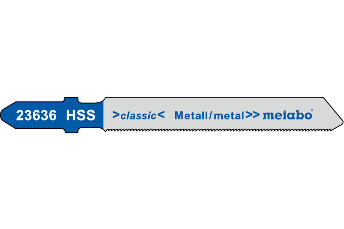 

Пилочка д/лобзика T118G метал HSS 25шт./METABO/ 623693000
