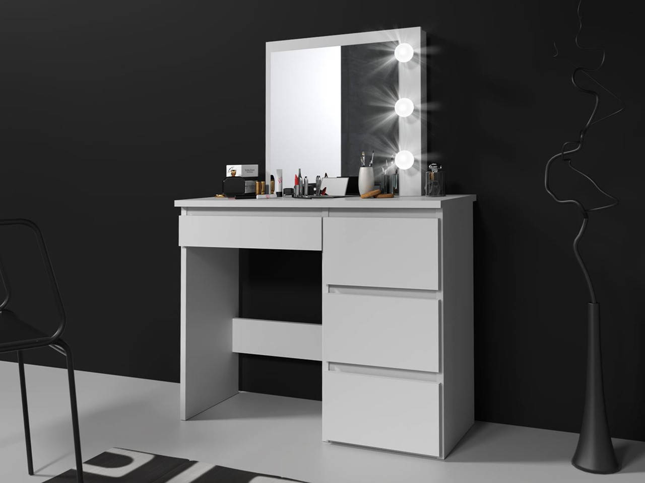 

Туалетный столик c зеркалом и подсветкой Homart 3 LED белый (9285)