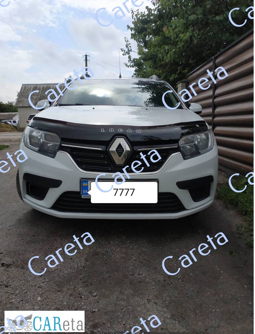 

ДЕФЛЕКТОР КАПОТА, МУХОБОЙКА RENAULT LOGAN 2013- VIP TUNING