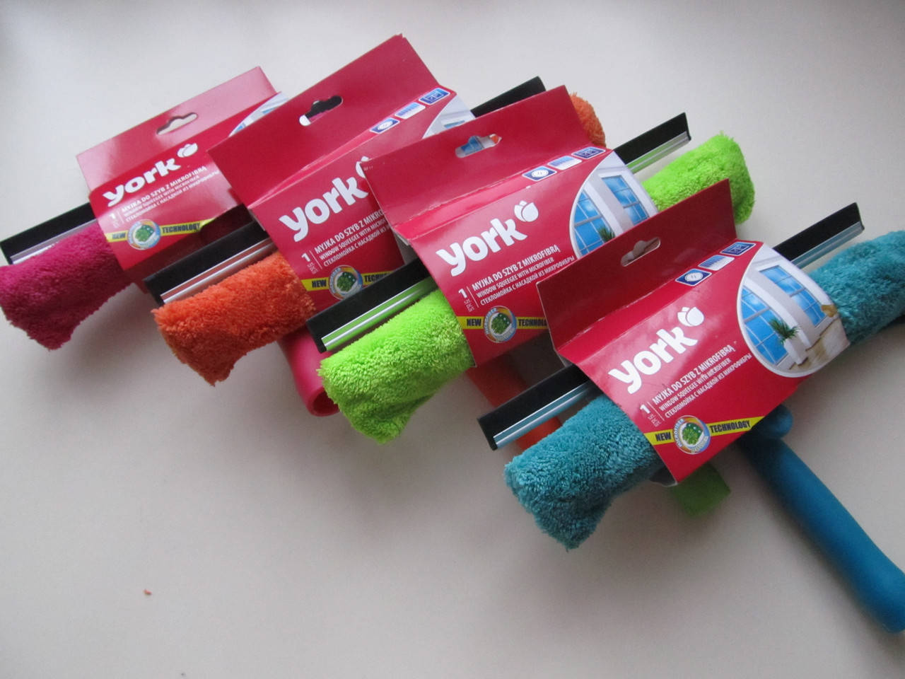 

Окномойка YORK с насадкой из микрофибры, Разные цвета