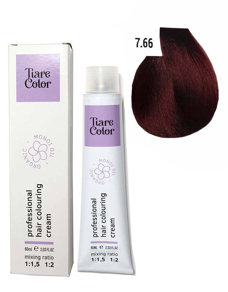 

7.66 Крем-фарба для волосся TIARE COLOR Hair Colouring Cream 60 мл