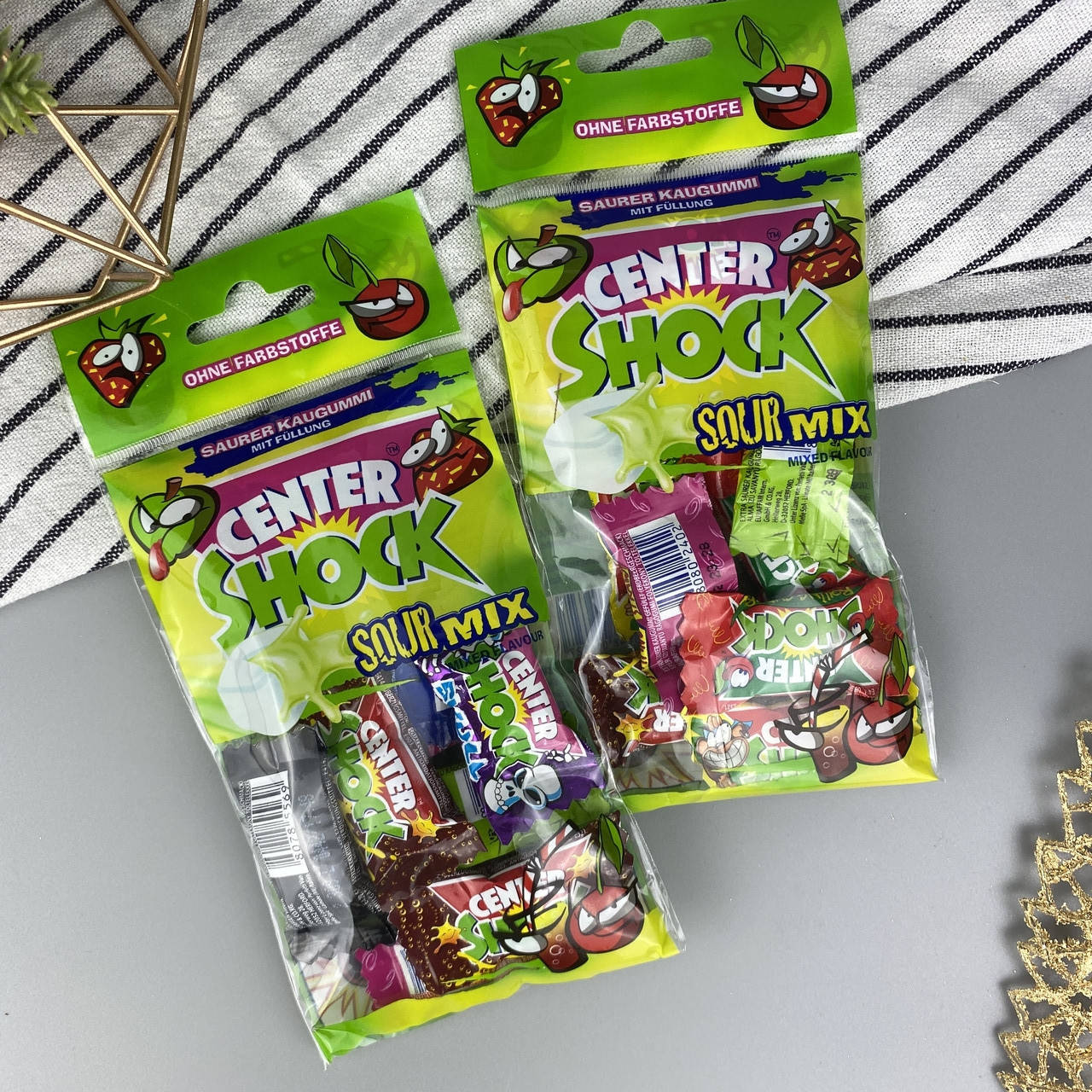 

Кислые жвачки микс Шок Center Shock Sour Mix 44 г 11 шт