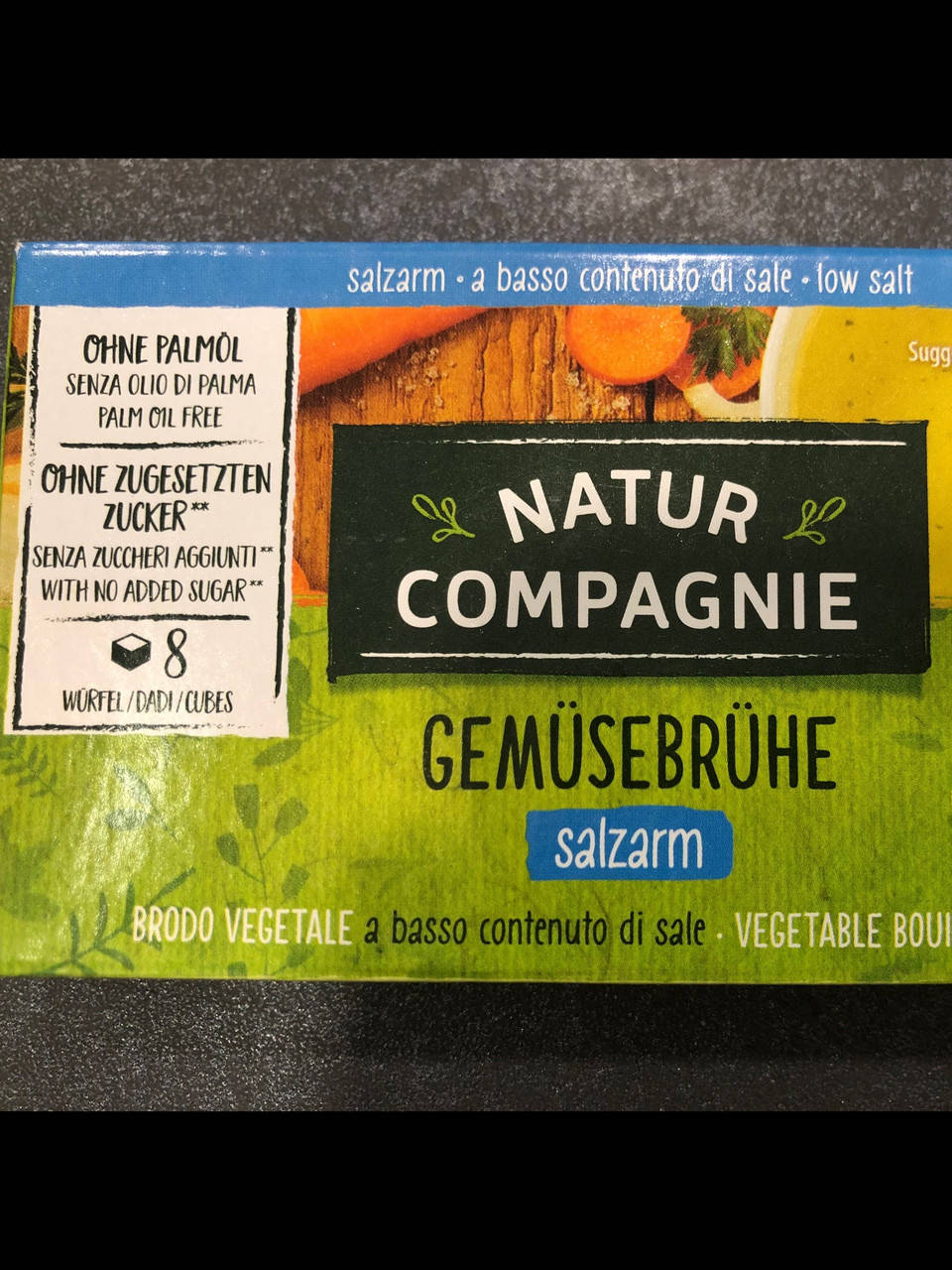 

Кубики для бульона овощные без сахара 68г органика NAtur Compagnie