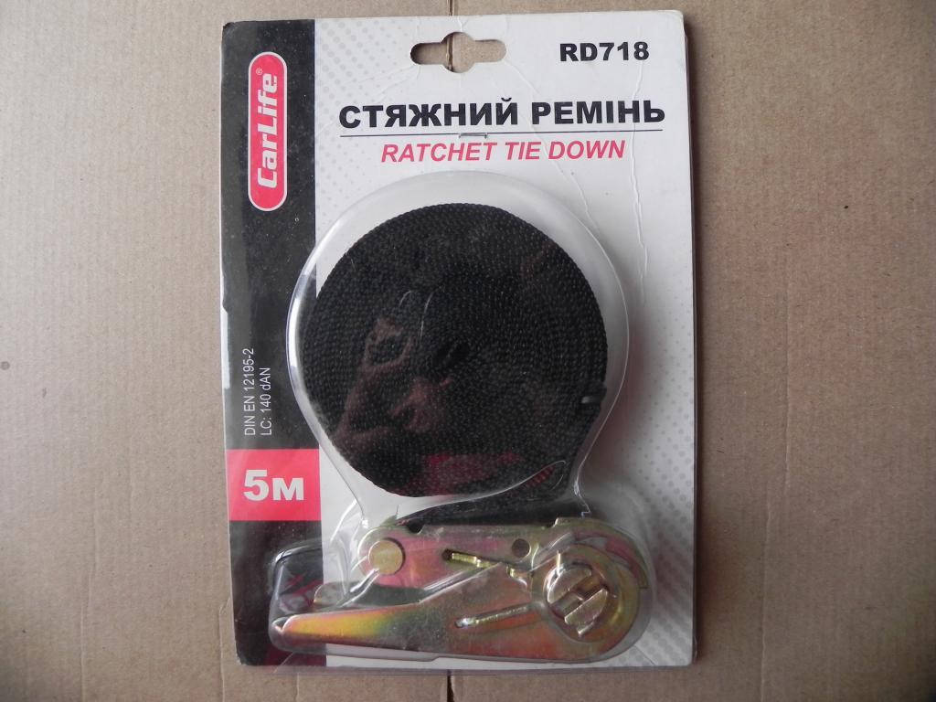 

Ремень стяжной, 5м с трещеткой