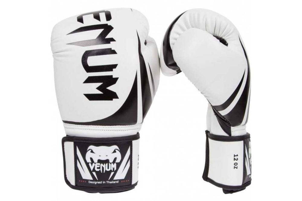 

Боксерские перчатки на липучке Venum Белые 12 унций, Белый