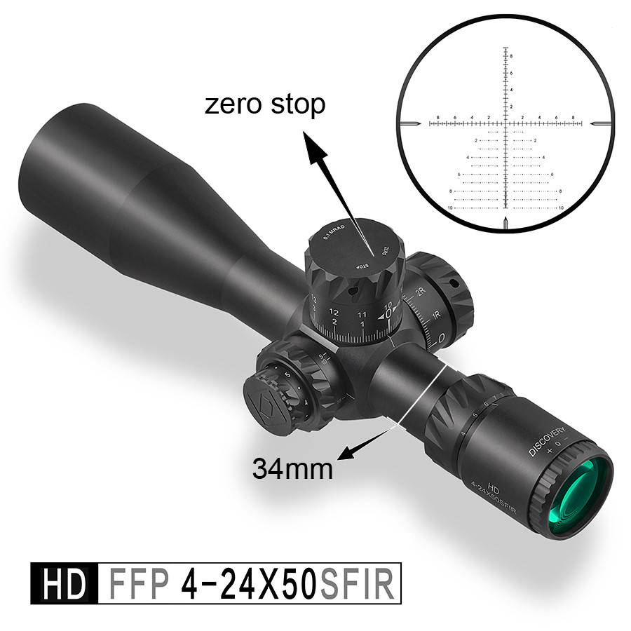 

Оптический прицел Discovery Optics HD/34 4-24X50SFIR Zero Stop FFP