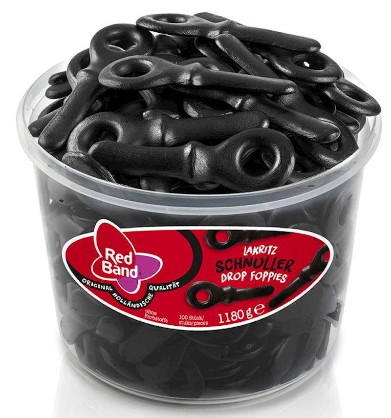 

Лакрица Red Band Lakritz Schnuller Drop Foppies 100s 1180 g