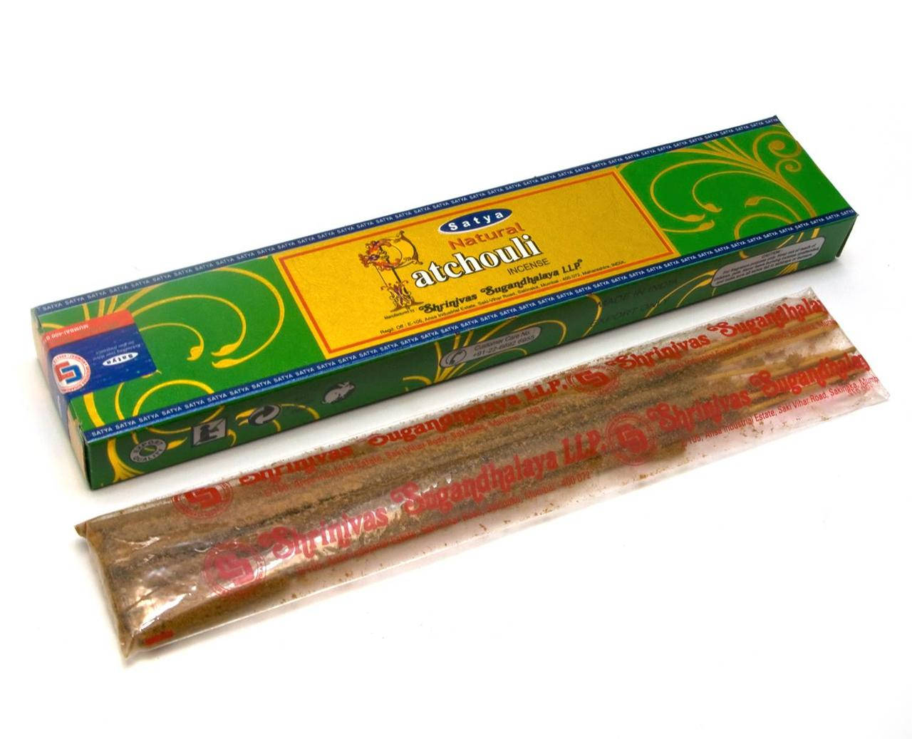 

Благовония Natural Patchouli, Satya, пыльцовое