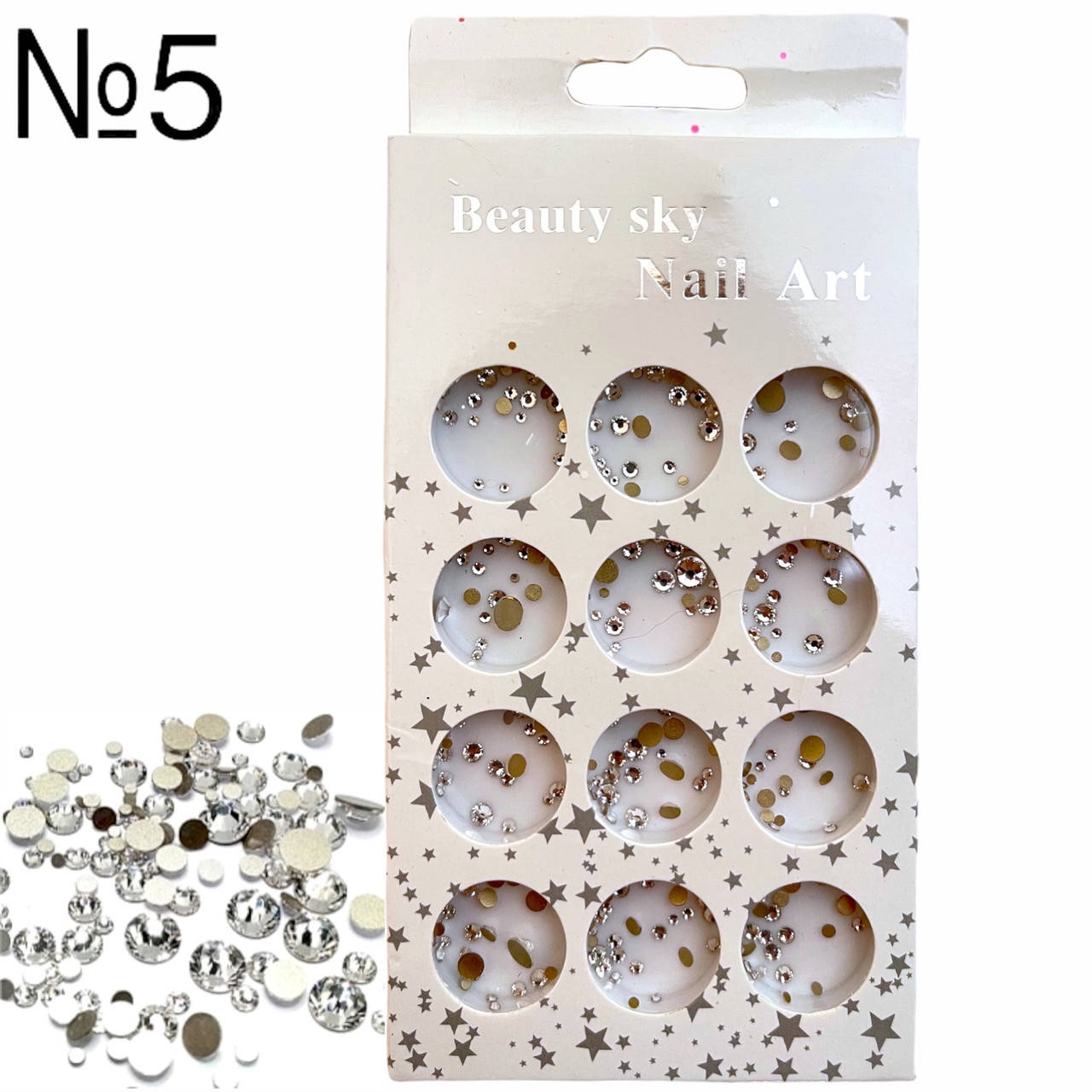 

Набор декор-украшений для дизайна ногтей Sky Nail Art , 12шт./уп. №5