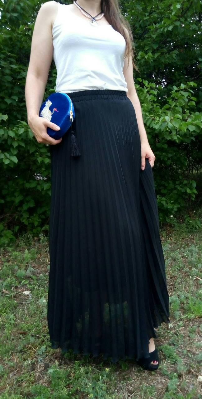 

Юбка плиссе гофре шифон разные цвета