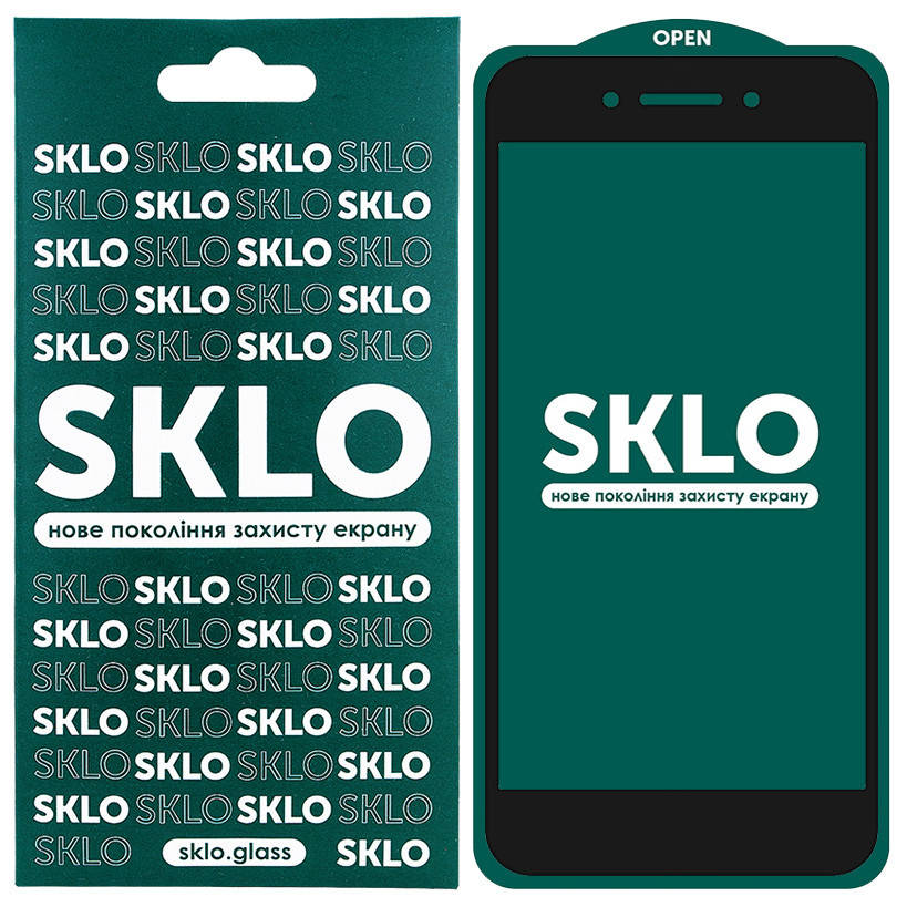 

Защитное стекло SKLO 5D (на весь экран) для Oppo A71, Черный