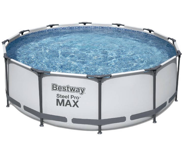 

КАРКАСНЫЙ КРУГЛЫЙ БАССЕЙН BESTWAY 56418 / РАЗМЕР 366*100СМ / ОБЪЕМ 9150Л С ЛЕСТНИЦЕЙ И ФИЛЬТР НАСОСОМ