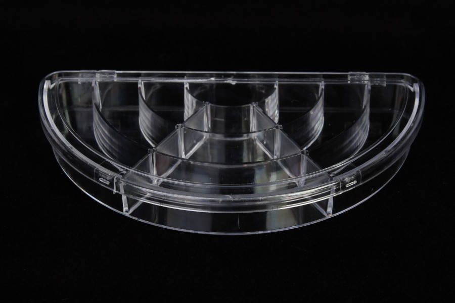 

Органайзер пластиковый, овальный, контейнер, тара , белый, 10 отделений