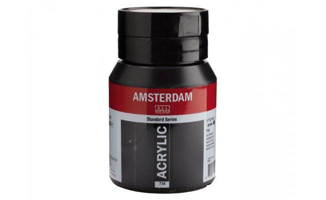

Краска акриловая AMSTERDAM, (735) Оксидный черный, 500 мл, Royal Talens