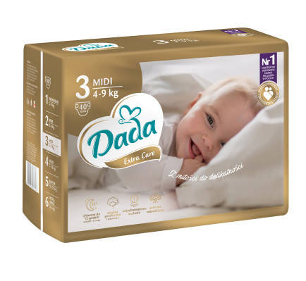 

ПОДГУЗНИКИ DADA EXTRA CARE 3 (4-9 кг) 40 шт
