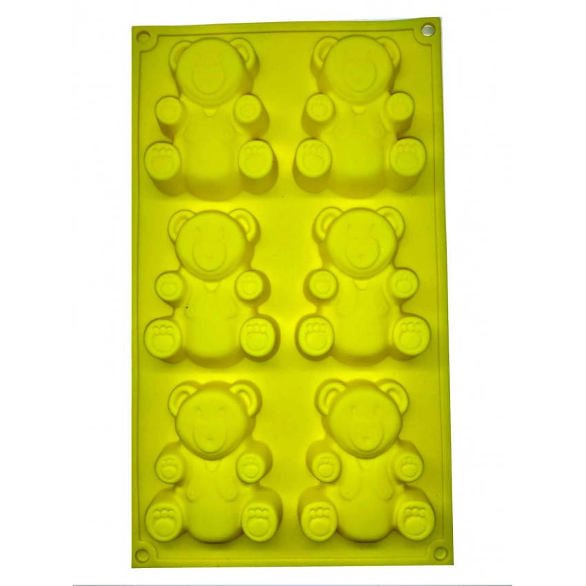 

Силиконовая форма для выпечки "Мишки Барни" желтая EMPIRE 1037, Желтый