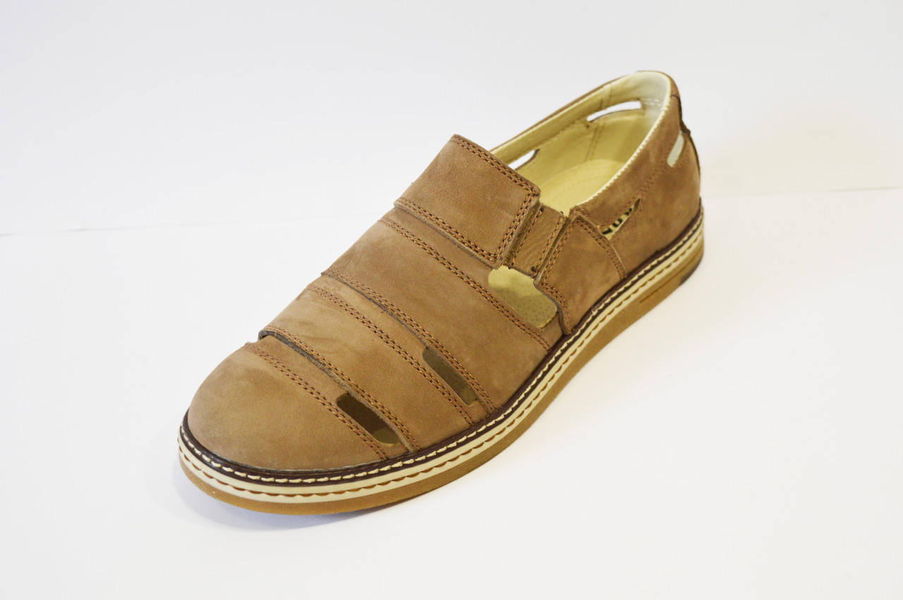 

Туфли мужские летние бежевые Konors 40 размер, Бежевый