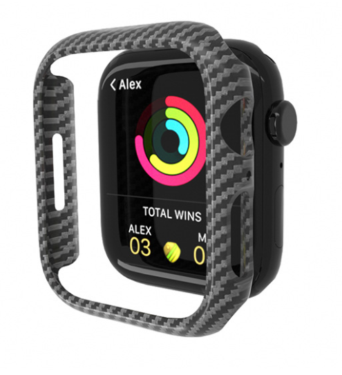 

Чехол-бампер DK Пластик Vinyl для Apple Watch 45mm (black carbon)