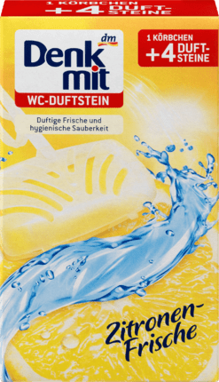 

Denkmit WC-Duftstein Zitronen-Frische Подвесные таблетки для унитаза Свежесть лимона 4 шт.