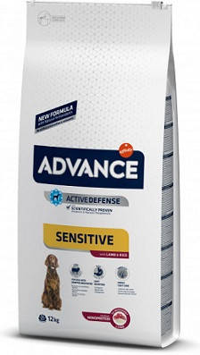 

Advance Med/Maxi Sensitive 12 кг Корм Эдванс для собак с ягненком и рисом