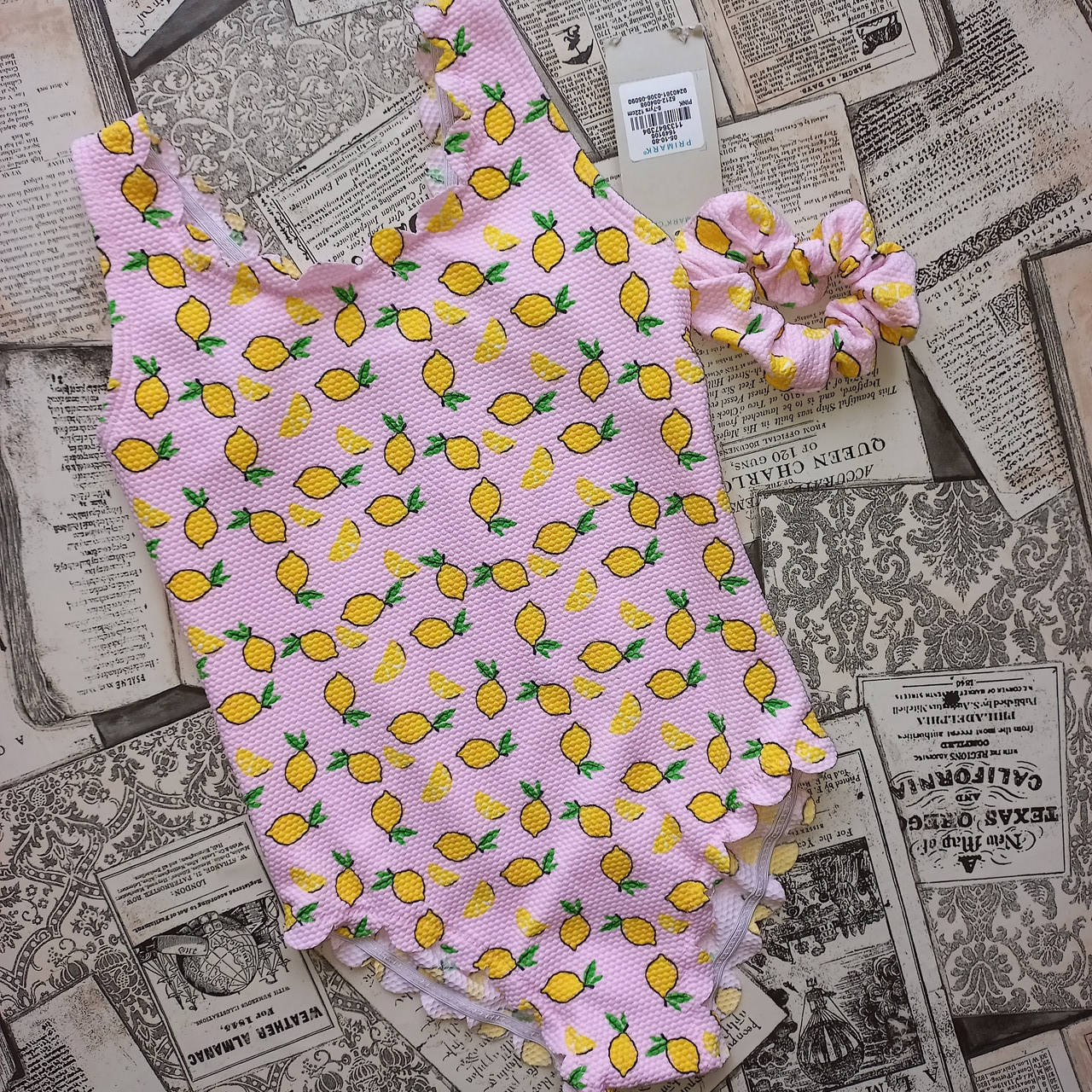 

Купальник для девочки 6-7 л. Лимоны Primark