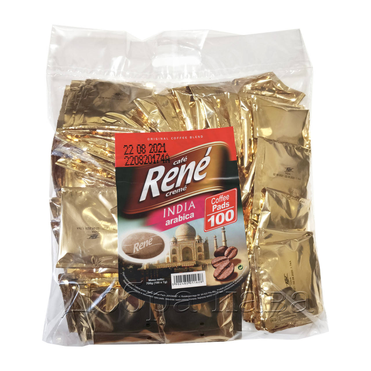 

Rene India Arabica 100 шт кофе в чалдах для Philips Senseo