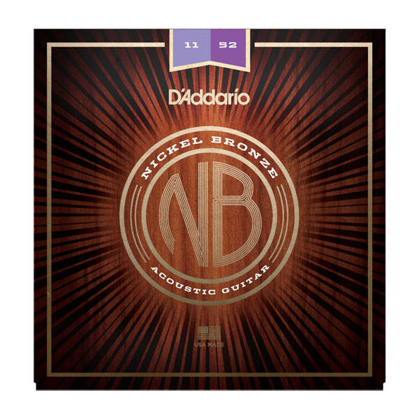 

Струны для акустической гитары D`ADDARIO NB1152 NICKEL BRONZE CUSTOM LIGHT 11-52