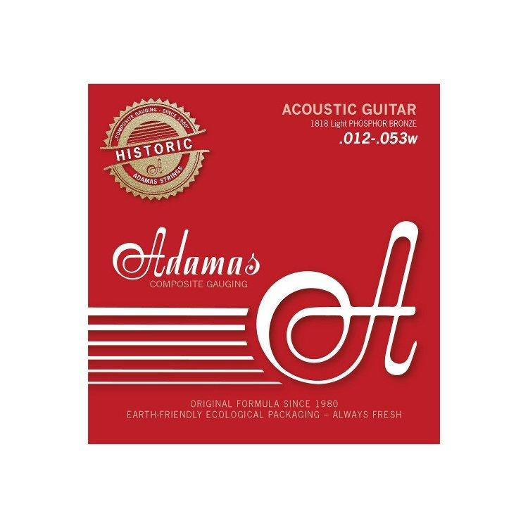 

Струны для акустической гитары Adamas фосфор-бронза (light 012-053)